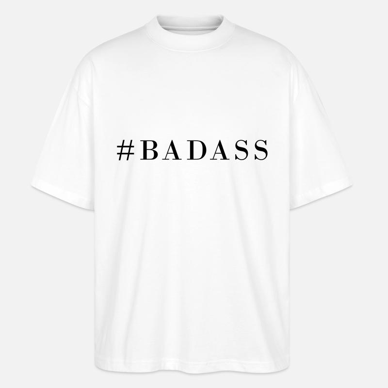 Raute Badass - Stanley/Stella Oversized Unisex Bio T-Shirt Blaster 2.0 - Weiß