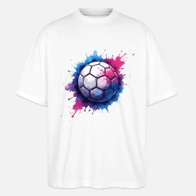 handball geschenkideen - handbälle - Stanley/Stella Oversized Unisex Bio T-Shirt Blaster 2.0 - Weiß