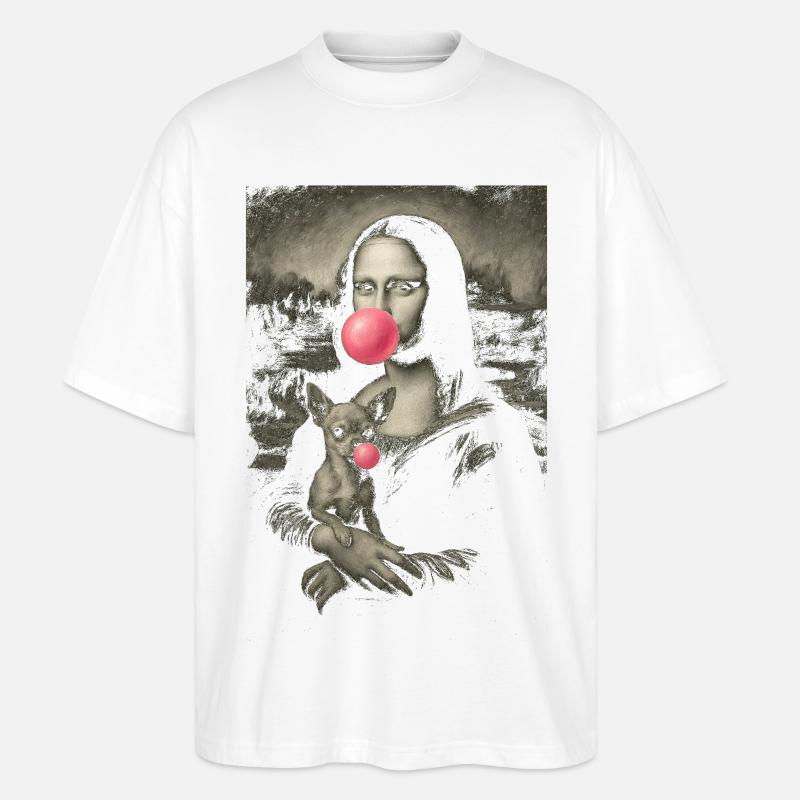 Mona Bubble Surrealer Pop - Stanley/Stella Oversized Unisex Bio T-Shirt Blaster 2.0 - Weiß