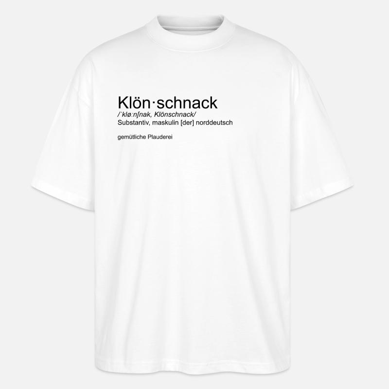 Klönschnack - Stanley/Stella Oversized Unisex Bio T-Shirt Blaster 2.0 - Weiß