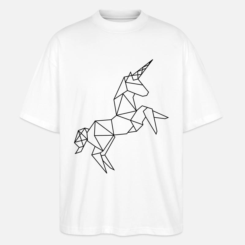 Graphique Licorne - T-shirt bio Blaster 2.0 coupe oversize Stanley/Stella Unisexe - blanc