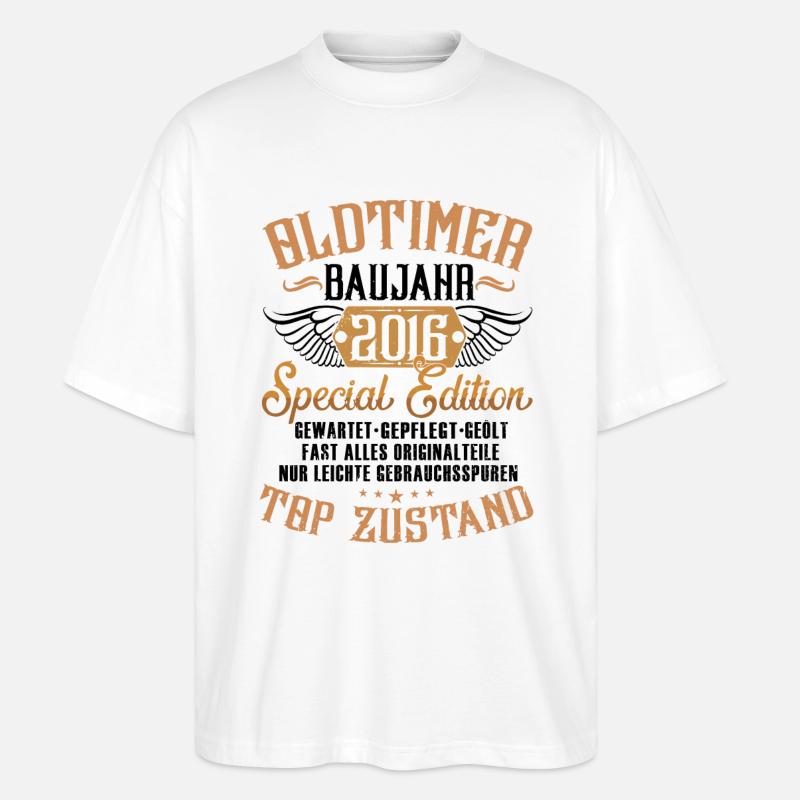 Oldtimer 2016 - Stanley/Stella Oversized Unisex Bio T-Shirt Blaster 2.0 - Weiß