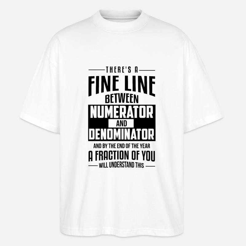 Mathe - Stanley/Stella Oversized Unisex Bio T-Shirt Blaster 2.0 - Weiß