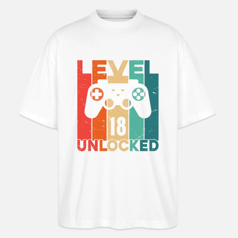 Level 18 freigeschaltet - Stanley/Stella Oversized Unisex Bio T-Shirt Blaster 2.0 - Weiß