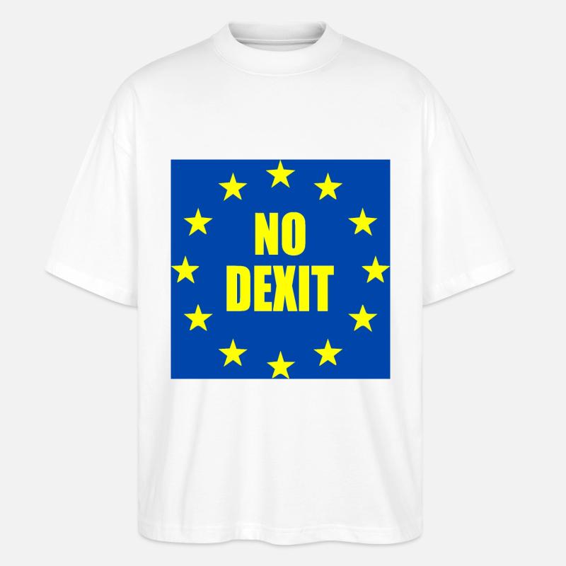 No dexit - Stanley/Stella Oversized Unisex Organic T-shirt Blaster 2.0 - white