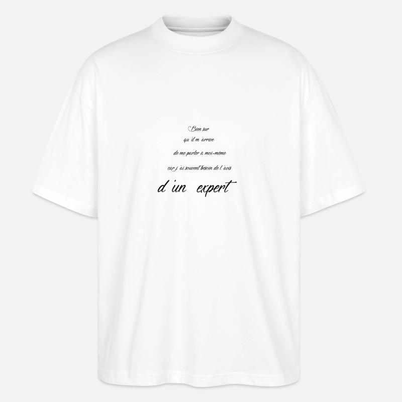 avis d'expert - T-shirt bio Blaster 2.0 coupe oversize Stanley/Stella Unisexe - blanc