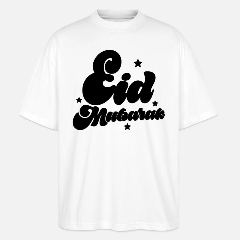Eid Mubarak - Stanley/Stella Oversized Unisex Bio T-Shirt Blaster 2.0 - Weiß