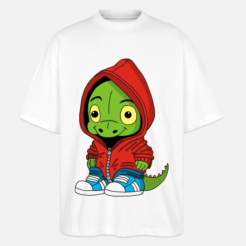 Kleiner Dinosaurier - Stanley/Stella Oversized Unisex Bio T-Shirt Blaster 2.0 - Weiß