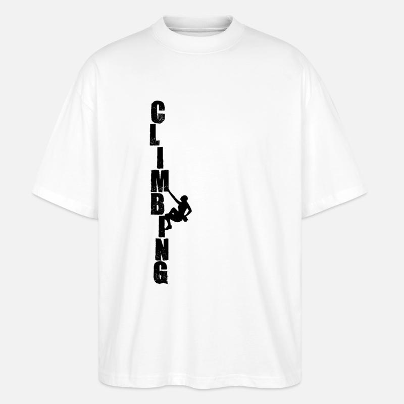 Klettern - Stanley/Stella Oversized Unisex Bio T-Shirt Blaster 2.0 - Weiß