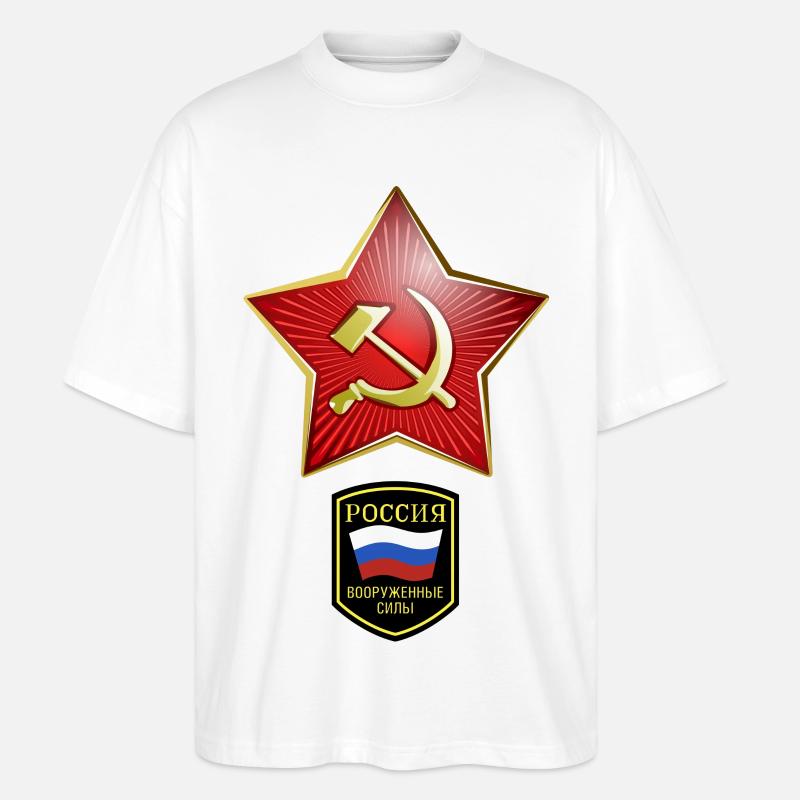 Hammer & Sichel Russie - T-shirt bio Blaster 2.0 coupe oversize Stanley/Stella Unisexe - blanc