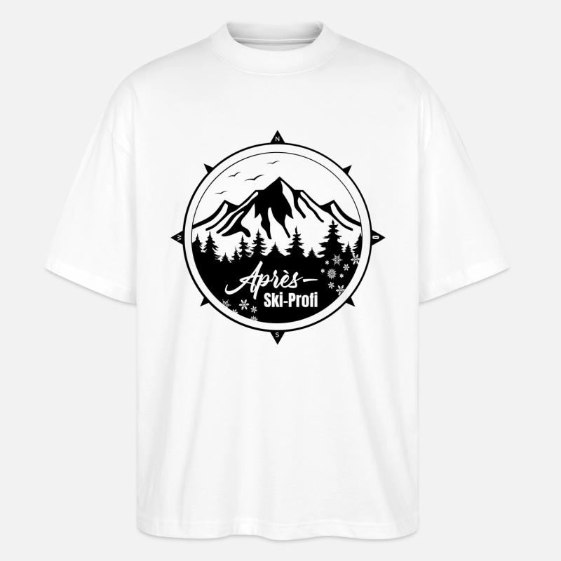 Apres ski profi - Stanley/Stella Oversized Unisex Bio T-Shirt Blaster 2.0 - Weiß