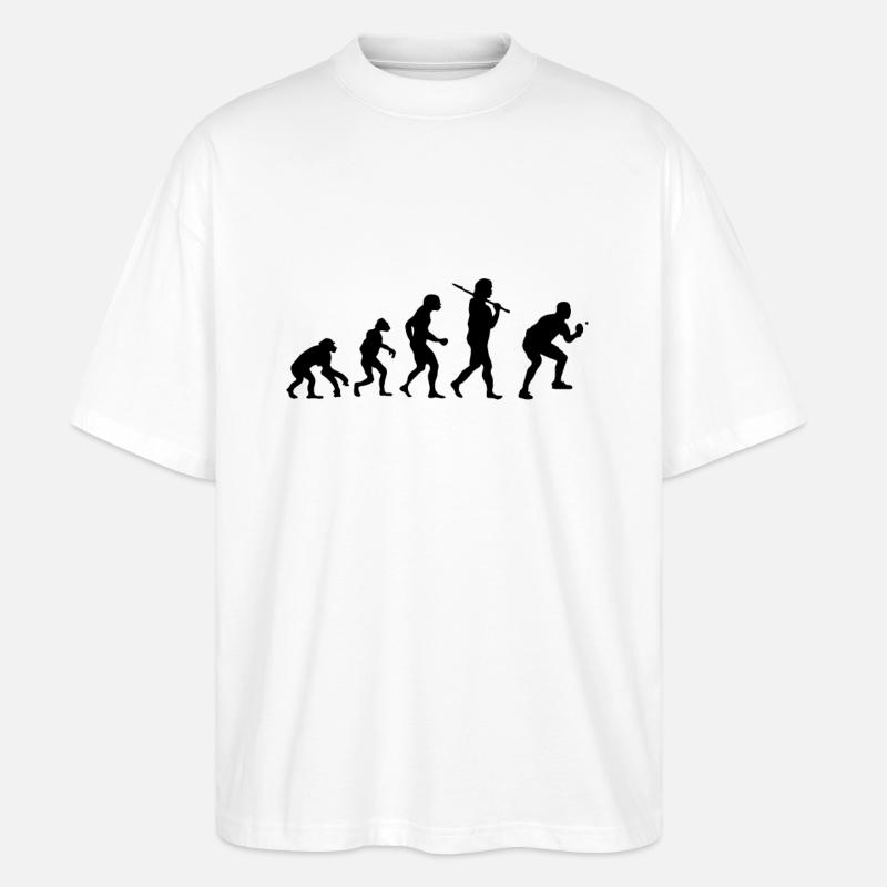 Evolution Tischtennis - Stanley/Stella Oversized Unisex Bio T-Shirt Blaster 2.0 - Weiß