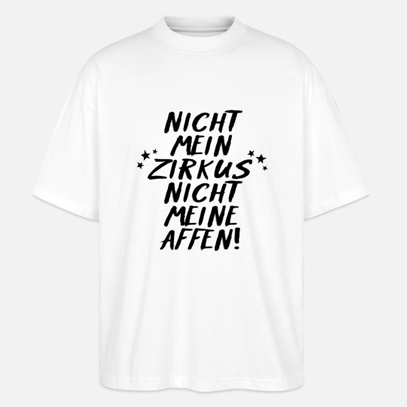 Pas mon cirque - T-shirt bio Blaster 2.0 coupe oversize Stanley/Stella Unisexe - blanc