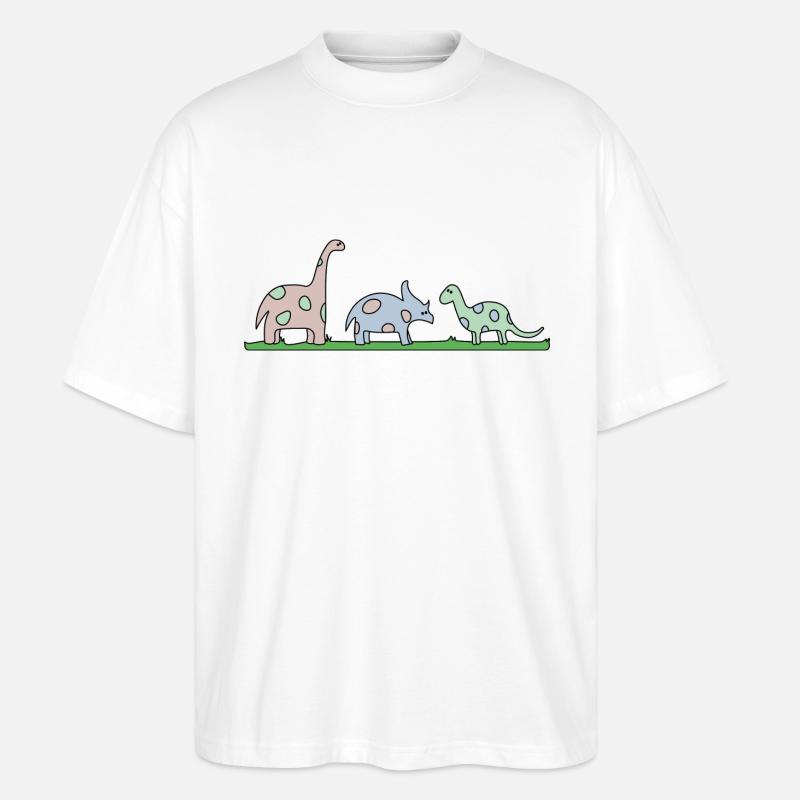 Dino - Stanley/Stella Oversized Unisex Bio T-Shirt Blaster 2.0 - Weiß