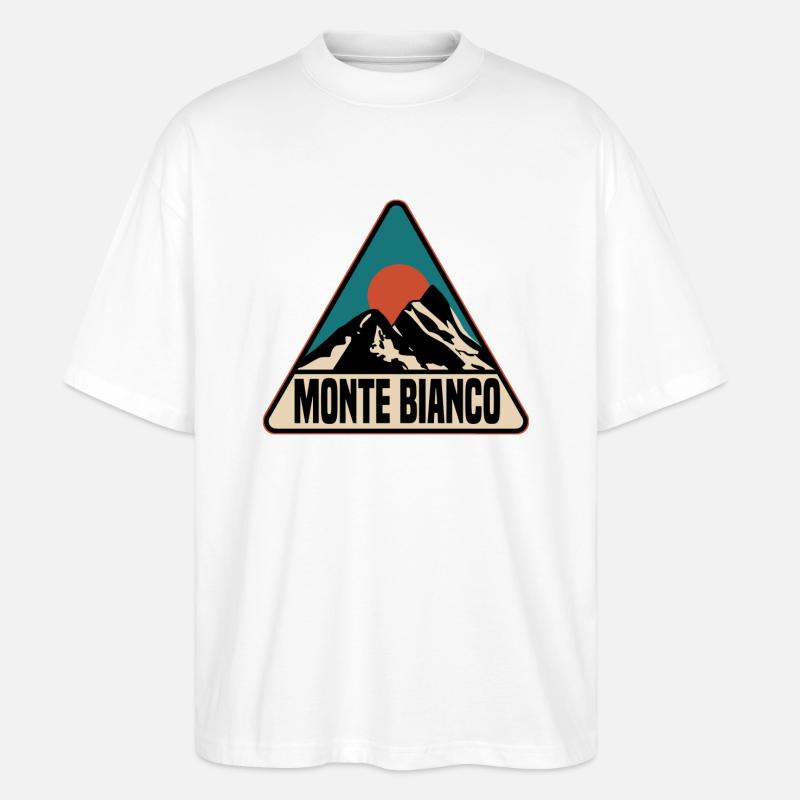 Monte Bianco - Stanley/Stella Oversized Unisex Bio T-Shirt Blaster 2.0 - Weiß