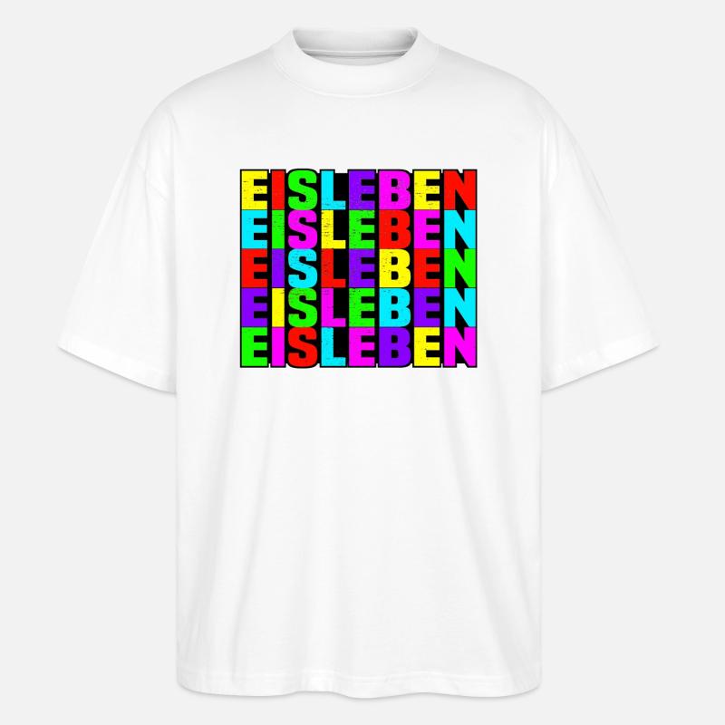 Eisleben - Stanley/Stella Oversized Unisex Bio T-Shirt Blaster 2.0 - Weiß