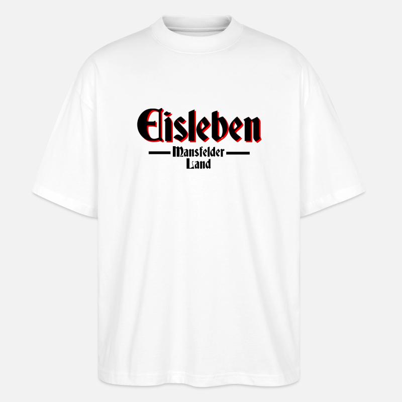 Eisleben - Stanley/Stella Oversized Unisex Bio T-Shirt Blaster 2.0 - Weiß