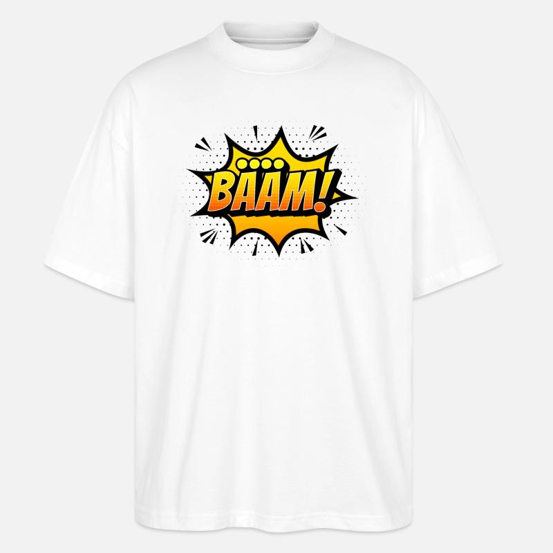 Bääm! - Stanley/Stella Oversized Unisex Bio T-Shirt Blaster 2.0 - Weiß
