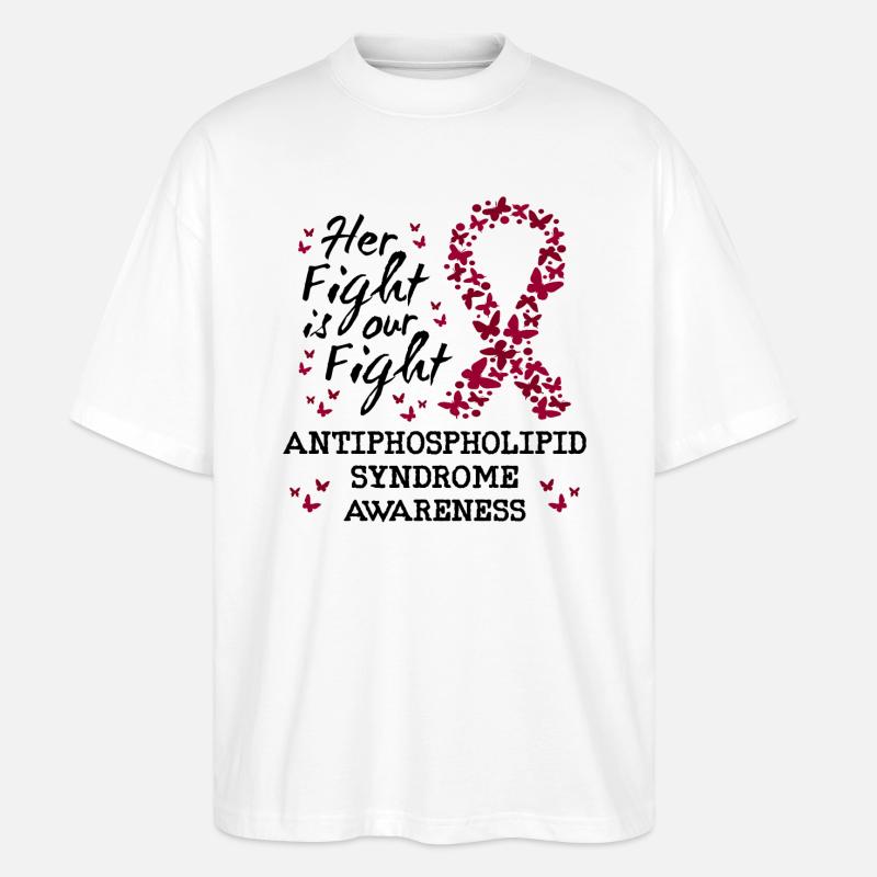 Antiphospholipid Syndrom Bewusstsein - Stanley/Stella Oversized Unisex Bio T-Shirt Blaster 2.0 - Weiß