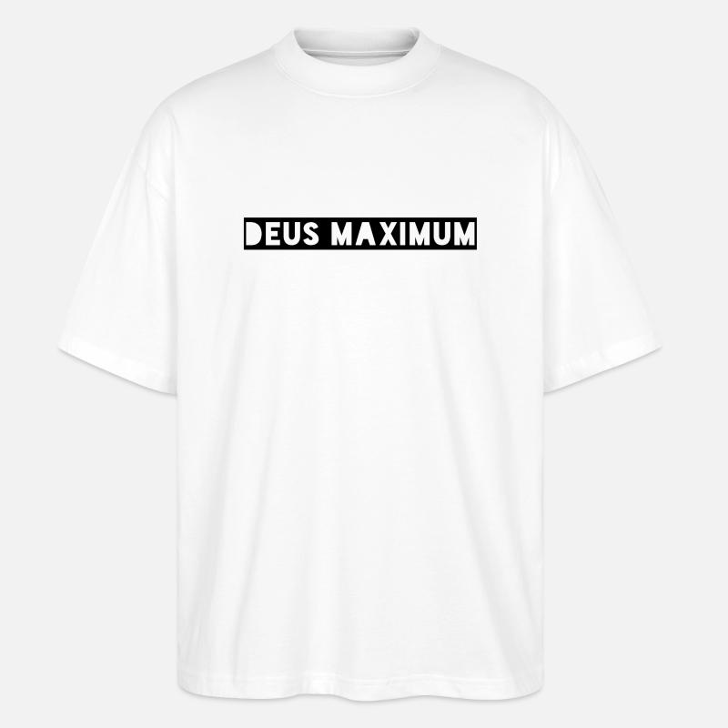 Deus Maximum - Stanley/Stella Oversized Unisex Bio T-Shirt Blaster 2.0 - Weiß