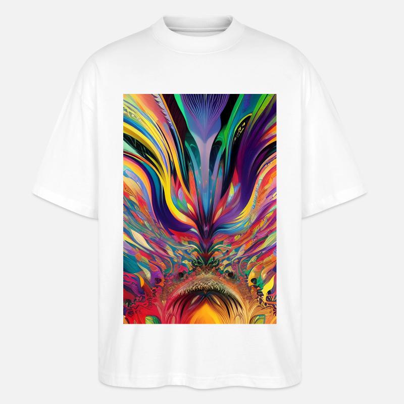 Abstrakte Kunst - Stanley/Stella Oversized Unisex Bio T-Shirt Blaster 2.0 - Weiß