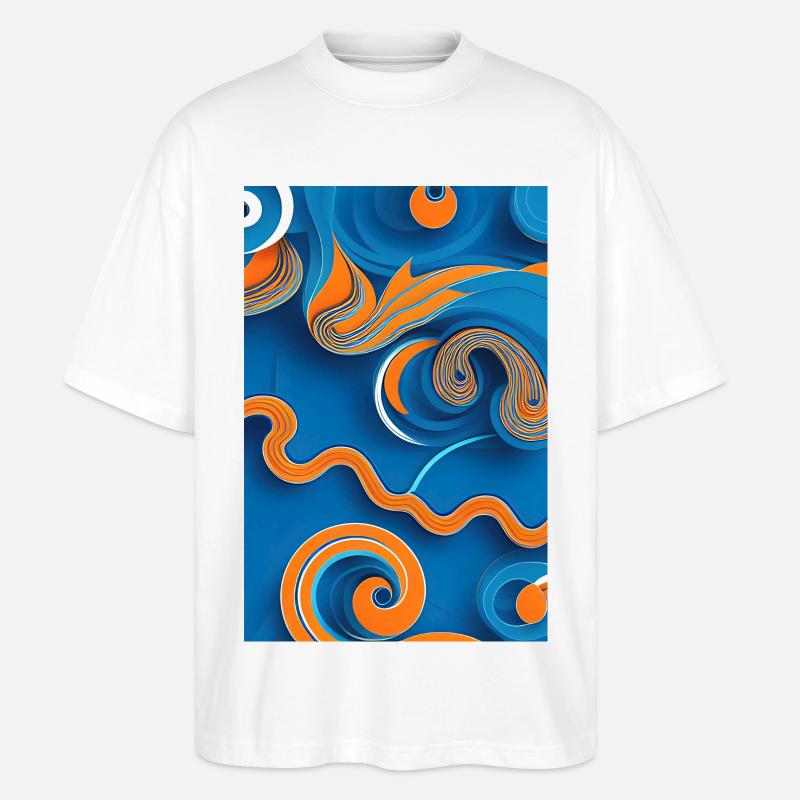 Abstrakte Kunst - Stanley/Stella Oversized Unisex Bio T-Shirt Blaster 2.0 - Weiß