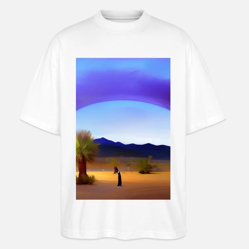 Arabische Wüste - Stanley/Stella Oversized Unisex Bio T-Shirt Blaster 2.0 - Weiß