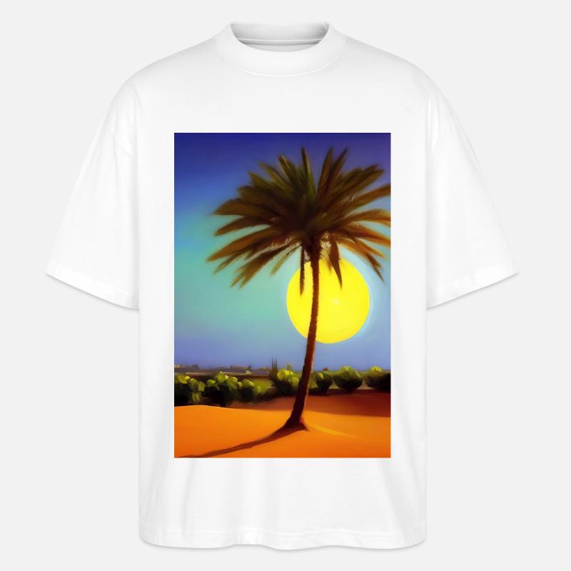 Arabische Wüste - Stanley/Stella Oversized Unisex Bio T-Shirt Blaster 2.0 - Weiß