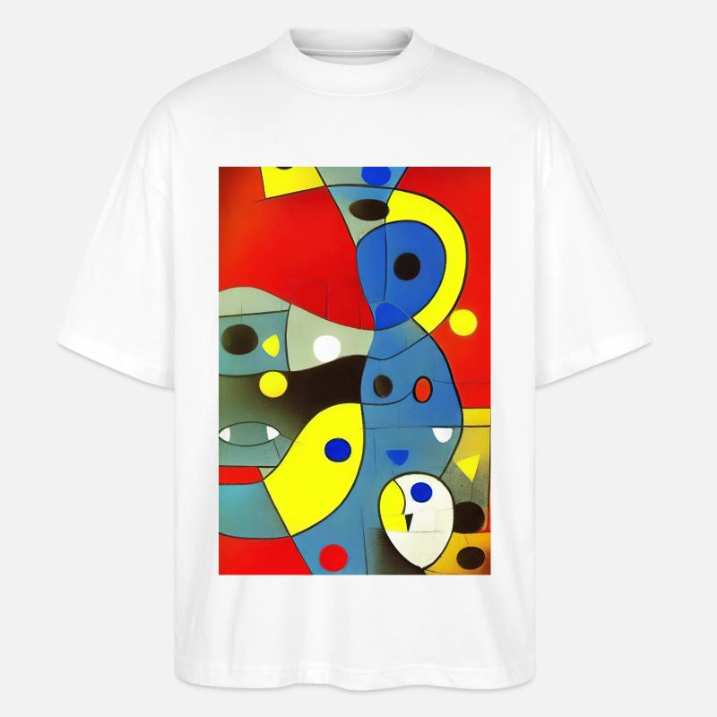 Abstrakte Kunst - Stanley/Stella Oversized Unisex Bio T-Shirt Blaster 2.0 - Weiß