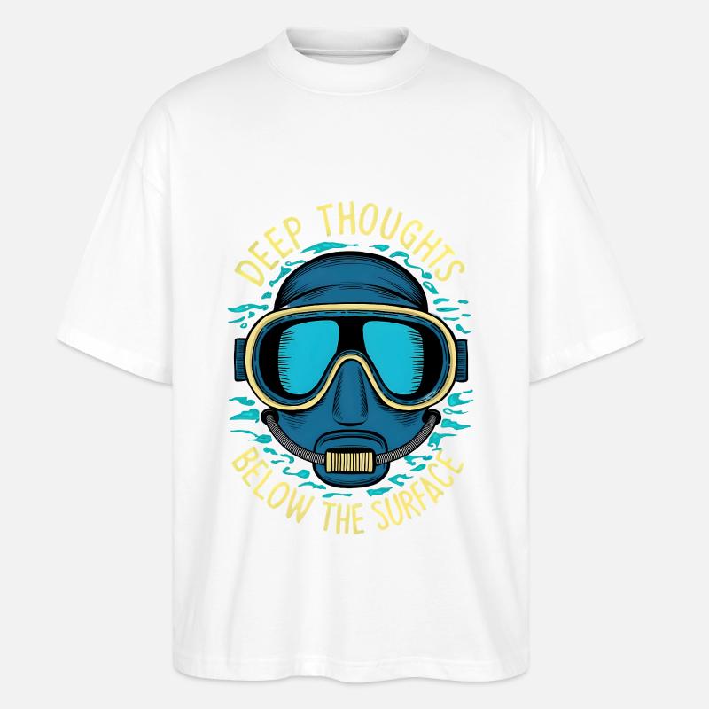 Deep Thoughts - Stanley/Stella Oversized Unisex Bio T-Shirt Blaster 2.0 - Weiß