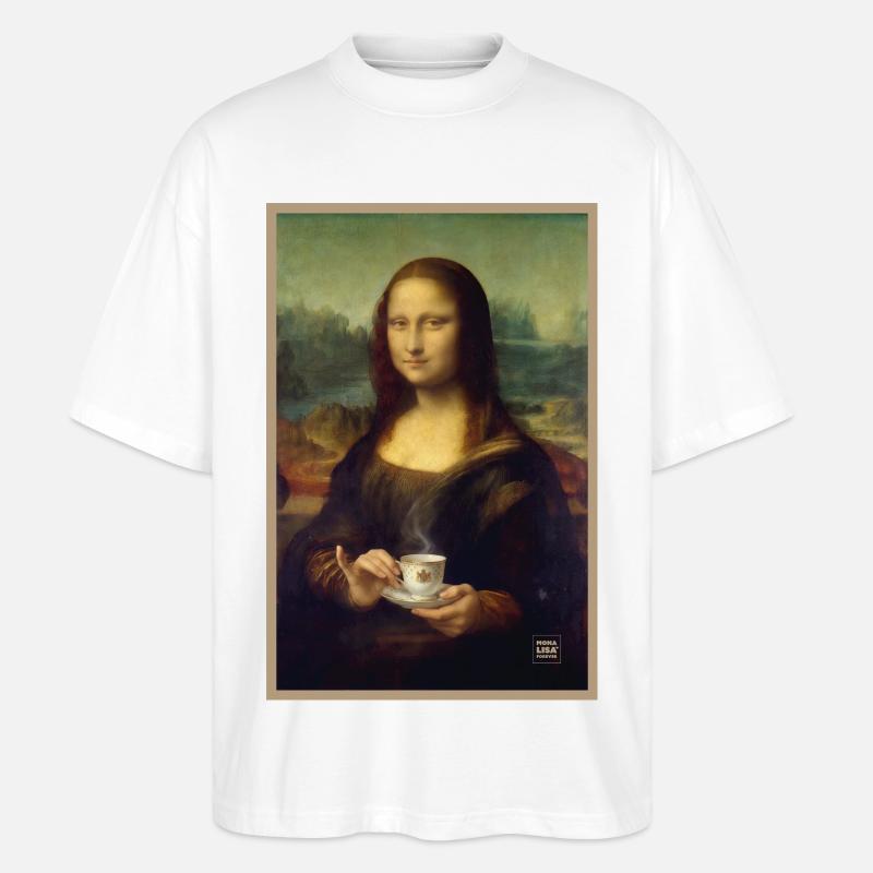 Mona Lisa Teezeit - Stanley/Stella Oversized Unisex Bio T-Shirt Blaster 2.0 - Weiß