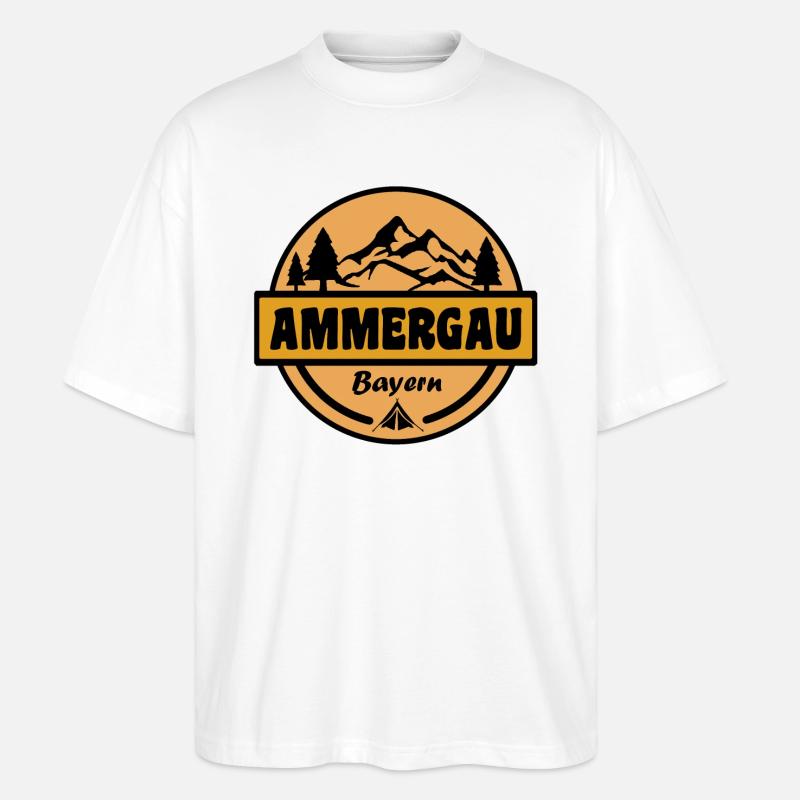 Ammergau - Stanley/Stella Oversized Unisex Bio T-Shirt Blaster 2.0 - Weiß