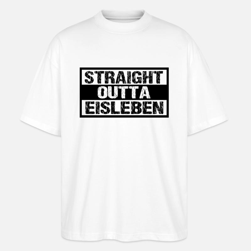 Eisleben - Stanley/Stella Oversized Unisex Bio T-Shirt Blaster 2.0 - Weiß