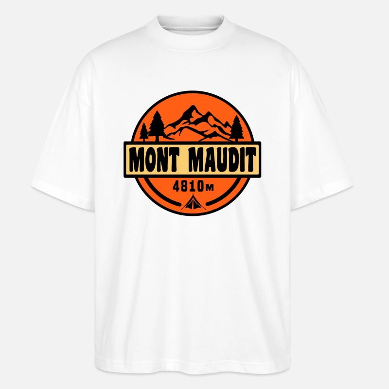 Mont Maudit - Stanley/Stella Oversized Unisex Bio T-Shirt Blaster 2.0 - Weiß