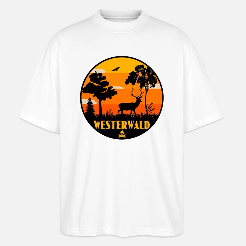 Westerwald - Stanley/Stella Oversized Unisex Bio T-Shirt Blaster 2.0 - Weiß