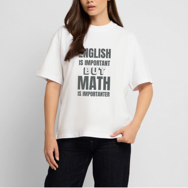 Math teacher mathematician math student gift idea Stanley/Stella Oversized Unisex Organic T-shirt Blaster 2.0