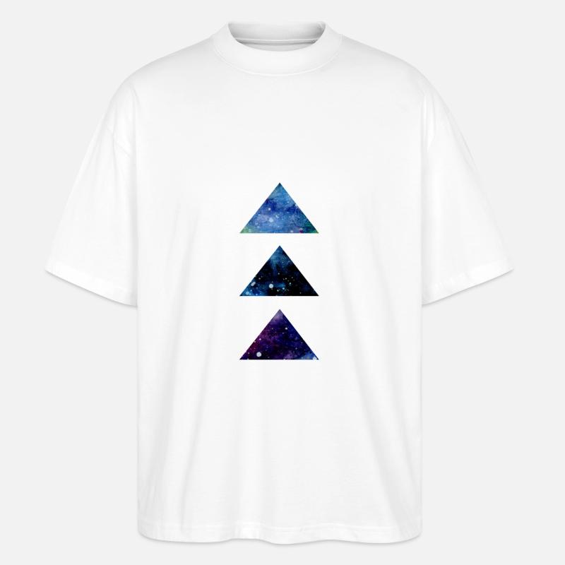 SPACE TRIANGLE - T-shirt bio Blaster 2.0 coupe oversize Stanley/Stella Unisexe - blanc