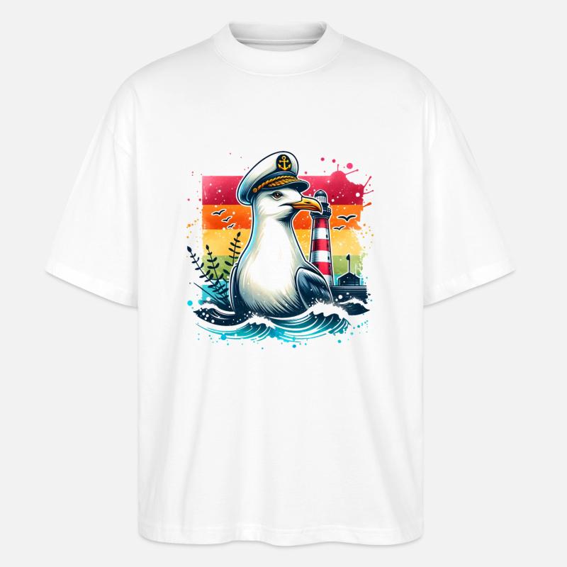 Mal de mer - T-shirt bio Blaster 2.0 coupe oversize Stanley/Stella Unisexe - blanc