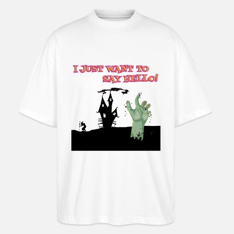 Zombie - Stanley/Stella Oversized Unisex Bio T-Shirt Blaster 2.0 - Weiß