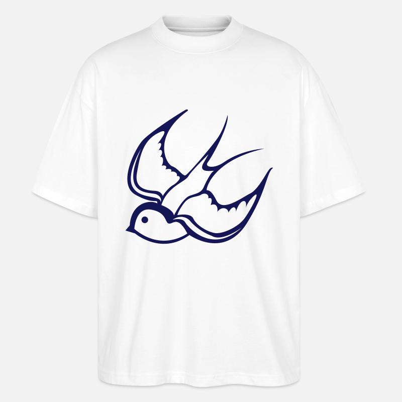 swallow - T-shirt bio Blaster 2.0 coupe oversize Stanley/Stella Unisexe - blanc