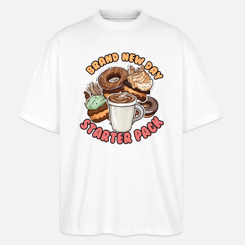 Art Café - Starter Pack - Stanley/Stella Oversized Unisex Organic T-shirt Blaster 2.0 - white