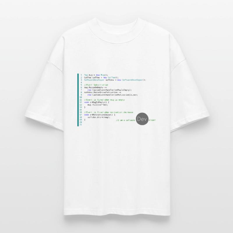 I am a Software Developer Stanley/Stella Oversized Unisex Organic T-shirt Blaster 2.0
