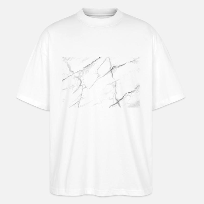 Weißer Marmor - Stanley/Stella Oversized Unisex Bio T-Shirt Blaster 2.0 - Weiß