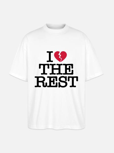 I hate the rest - Stanley/Stella Oversized Unisex Organic T-shirt Blaster 2.0 - white