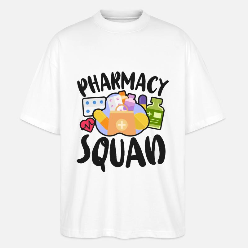 Pharmacy Tech Technician - Stanley/Stella Oversized Unisex Bio T-Shirt Blaster 2.0 - Weiß