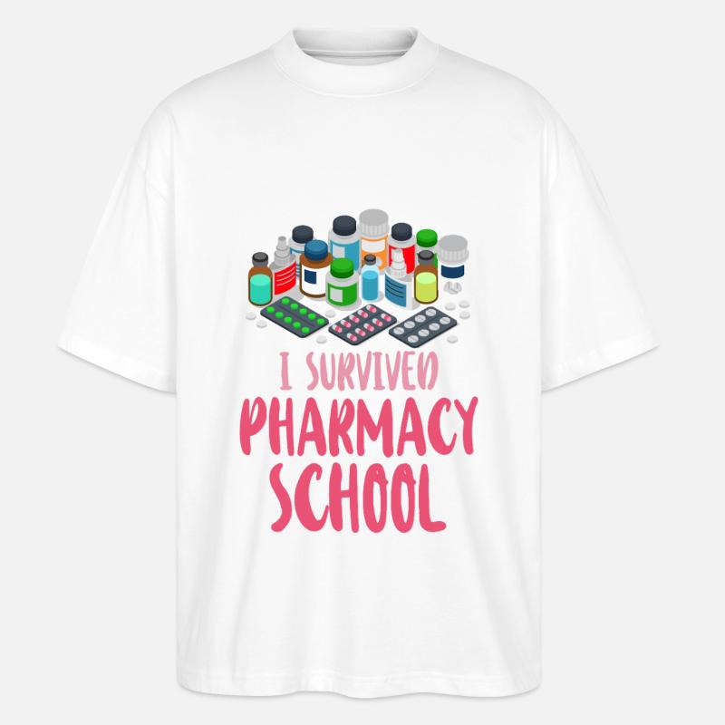 Pharmacy Tech Technician - Stanley/Stella Oversized Unisex Organic T-shirt Blaster 2.0 - white