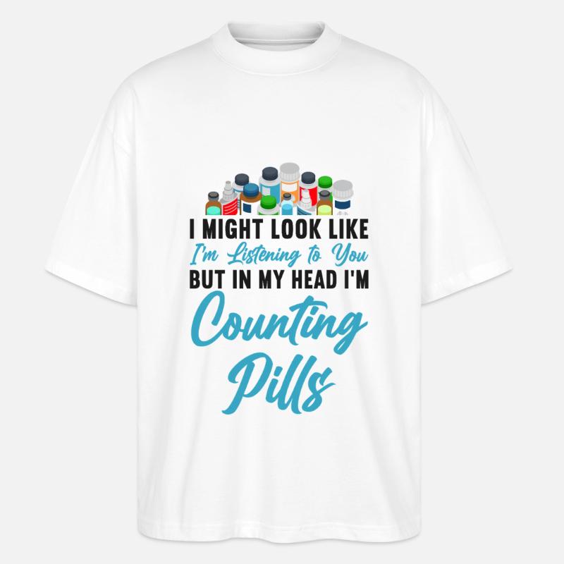 Pharmacy Tech Technician - Stanley/Stella Oversized Unisex Bio T-Shirt Blaster 2.0 - Weiß