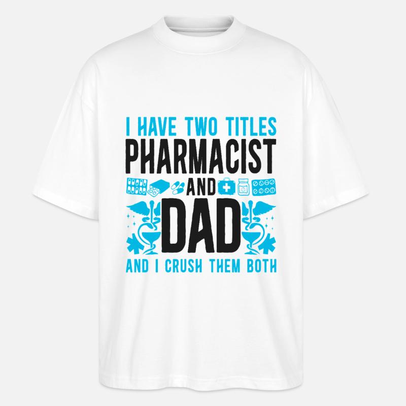 Pharmacy Tech Technician - Stanley/Stella Oversized Unisex Organic T-shirt Blaster 2.0 - white