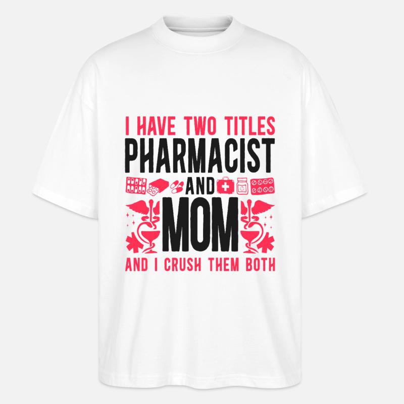 Pharmacy Tech Technician - Stanley/Stella Oversized Unisex Organic T-shirt Blaster 2.0 - white