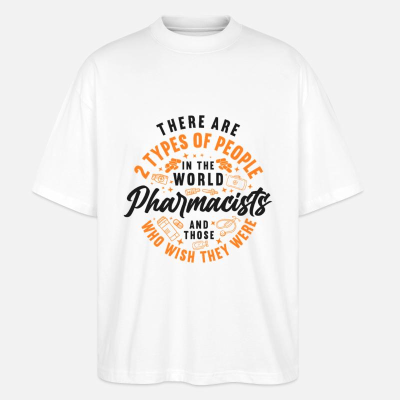 Pharmacy Tech Technician - Stanley/Stella Oversized Unisex Bio T-Shirt Blaster 2.0 - Weiß
